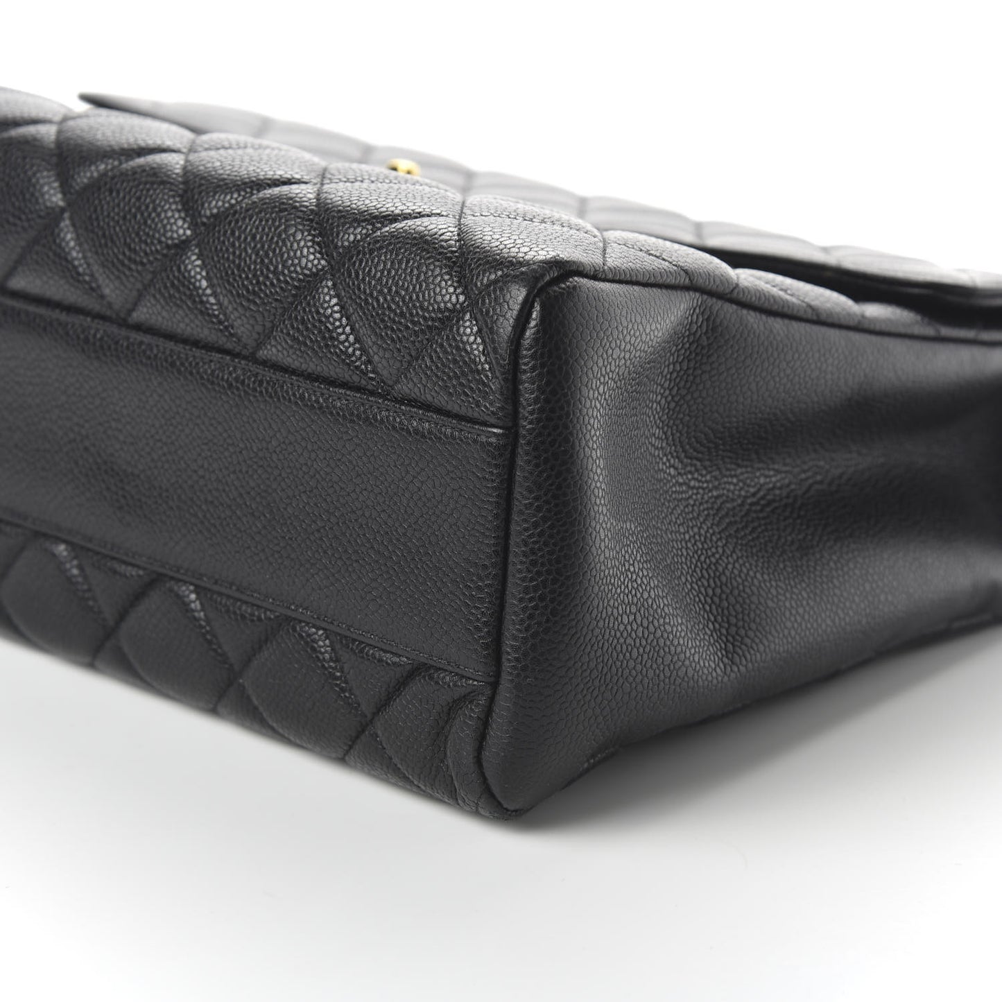 Caviar Jumbo Single Flap Black