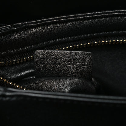 Celine Shiny Calfskin Medium Triomphe Black 7 of 9