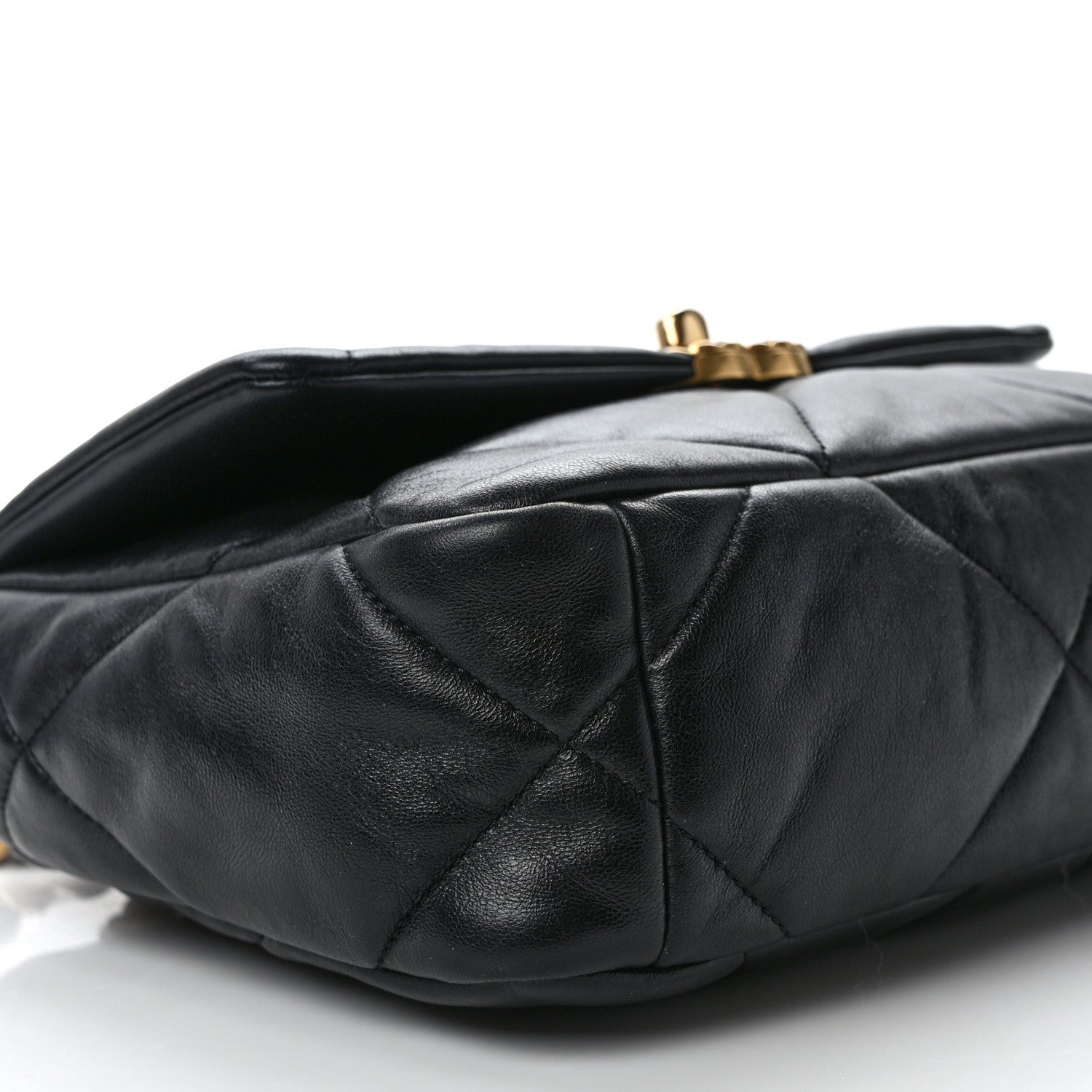 Chanel Goatskin Quilted Medium Chanel 19 Flap Black 9 of 11