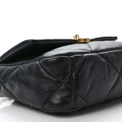 Chanel Goatskin Quilted Medium Chanel 19 Flap Black 9 of 11