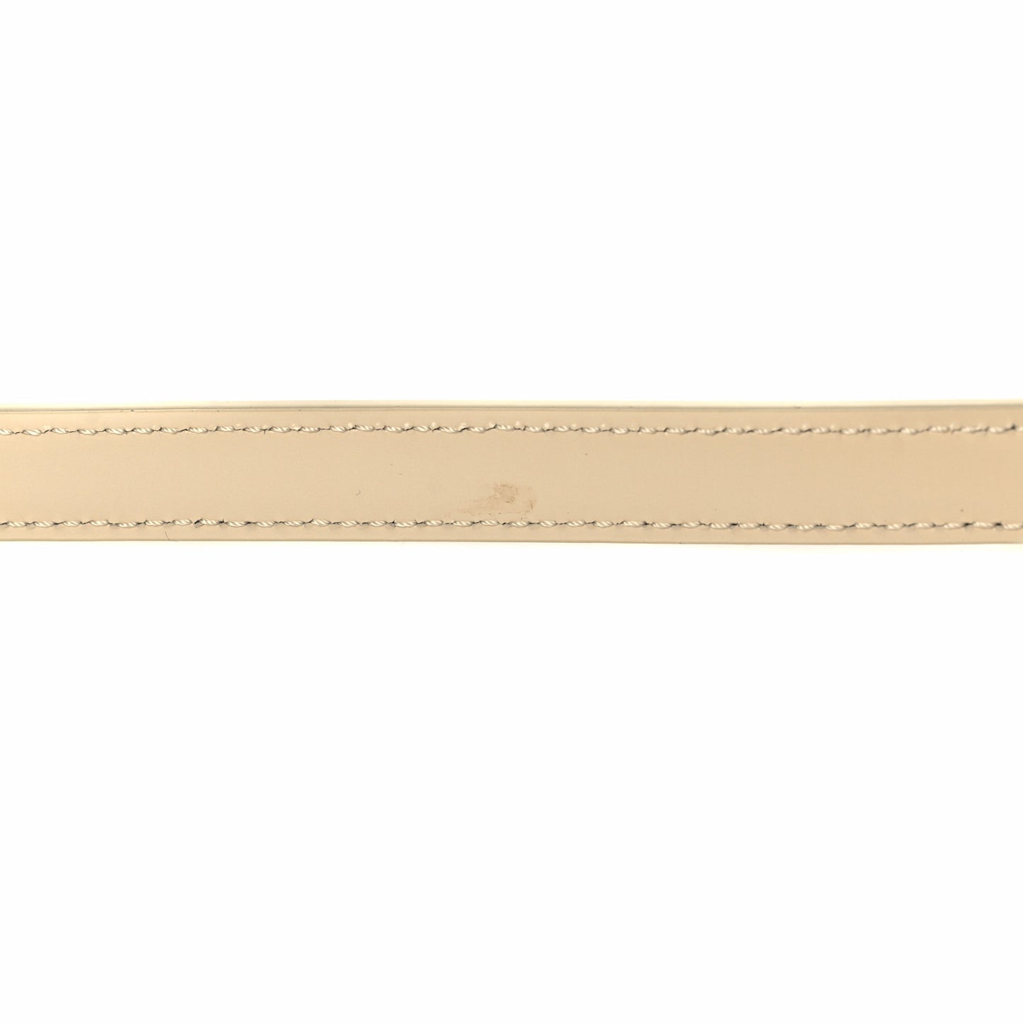 Natural Calfskin Triomphe Shoulder Bag White