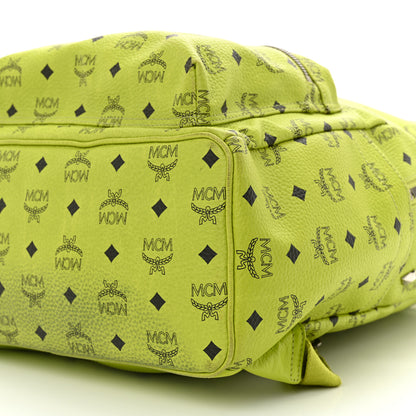 MCM Visetos Crown Stud Medium Stark Backpack Green 8 of 11