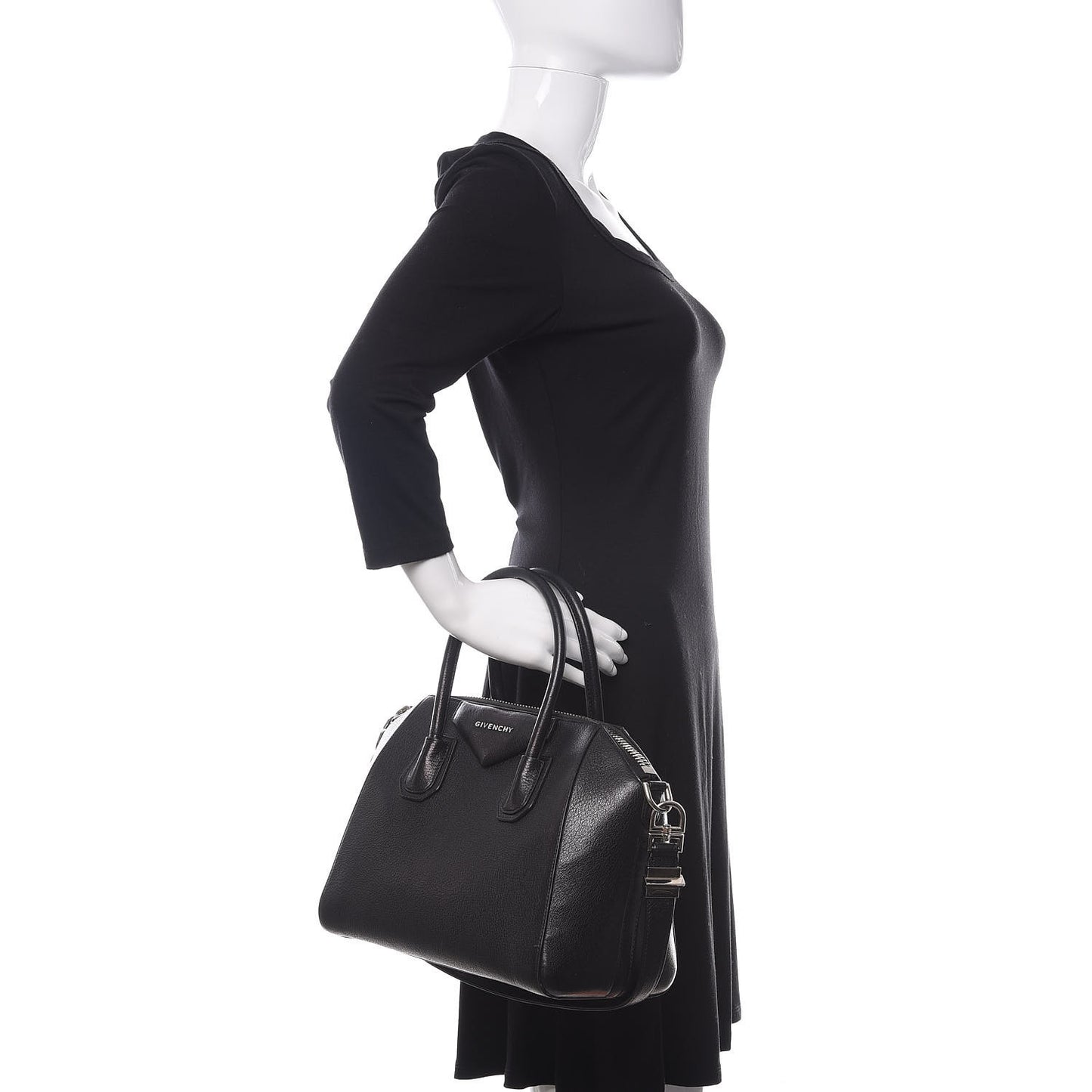 Sugar Goatskin Small Antigona Black
