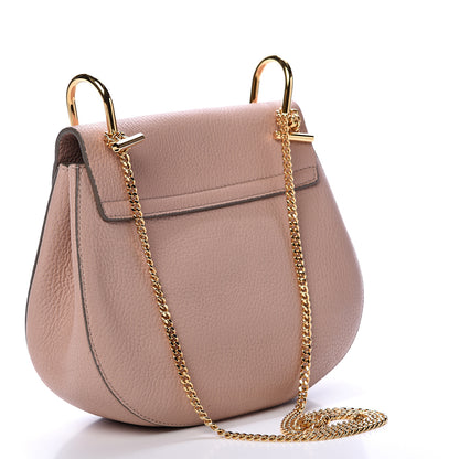 Chloe Grained Lambskin Drew Shoulder Bag Cement Pink 2 of 12