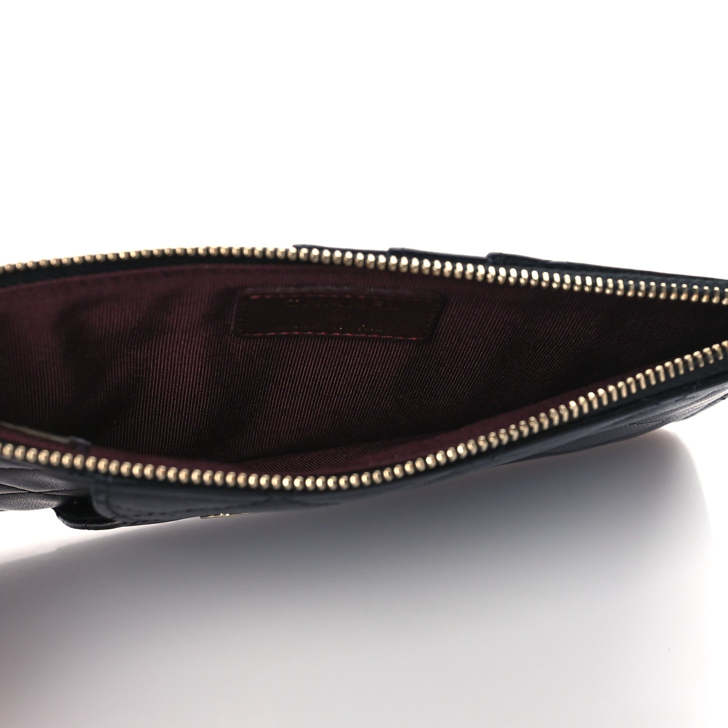 Chanel Lambskin Quilted Classic Flat Wallet Pouch Black 5 of 9
