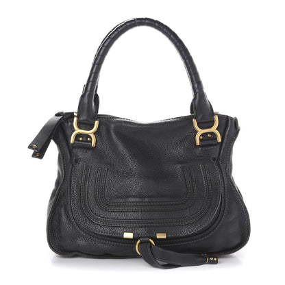 Chloe Calfskin Medium Marcie Satchel Black 1 of 9