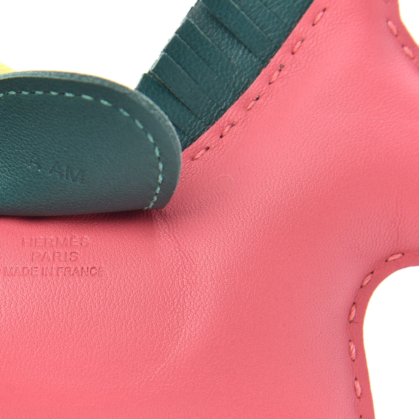 Milo Lambskin Grigri Rodeo Horse Bag Charm MM Rose Azalee Malachite Lime Celeste