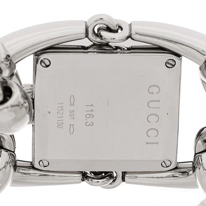 Gucci Stainless Steel Blue Mother of Pearl 20mm Signoria Quartz Watch 4 of 4