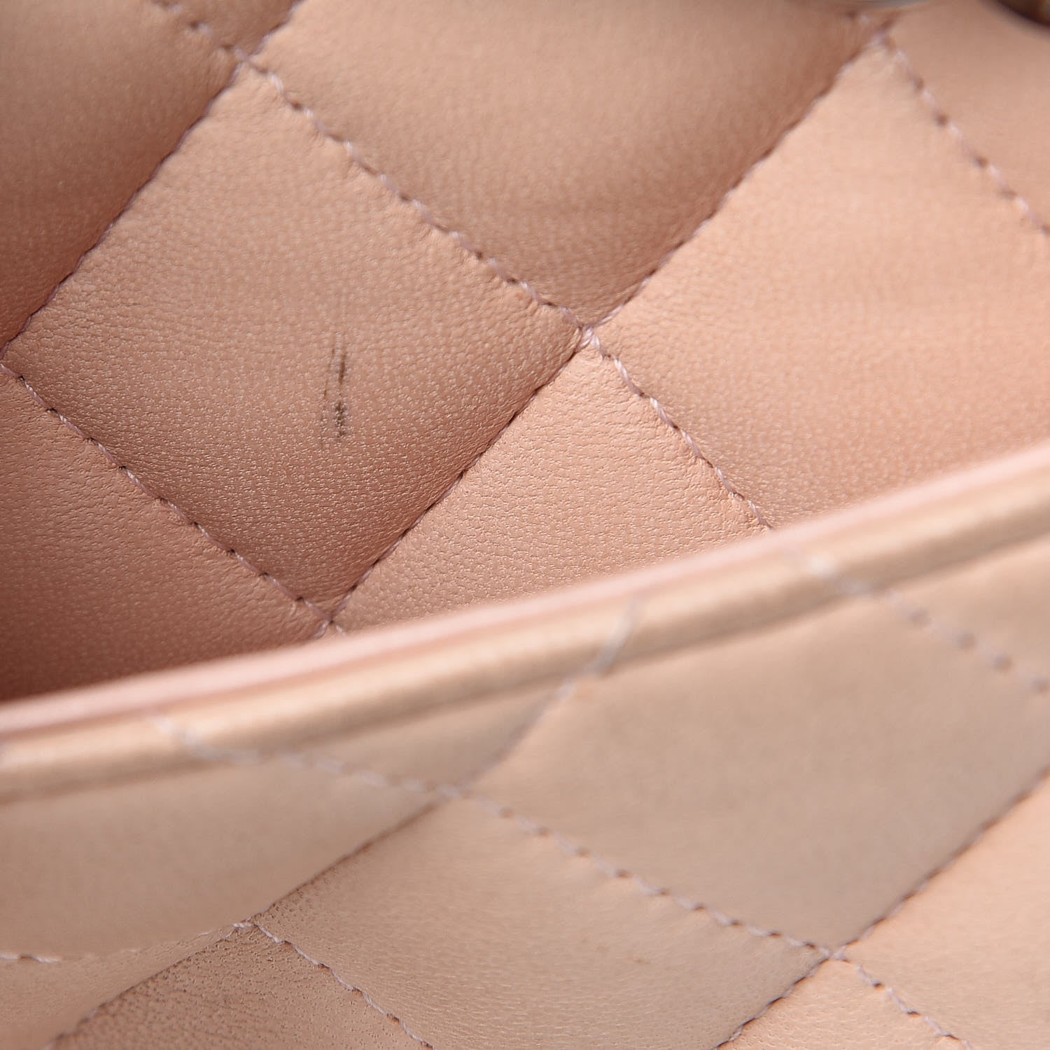 Chanel Lambskin Quilted Medium Double Flap Light Pink 24 of 25