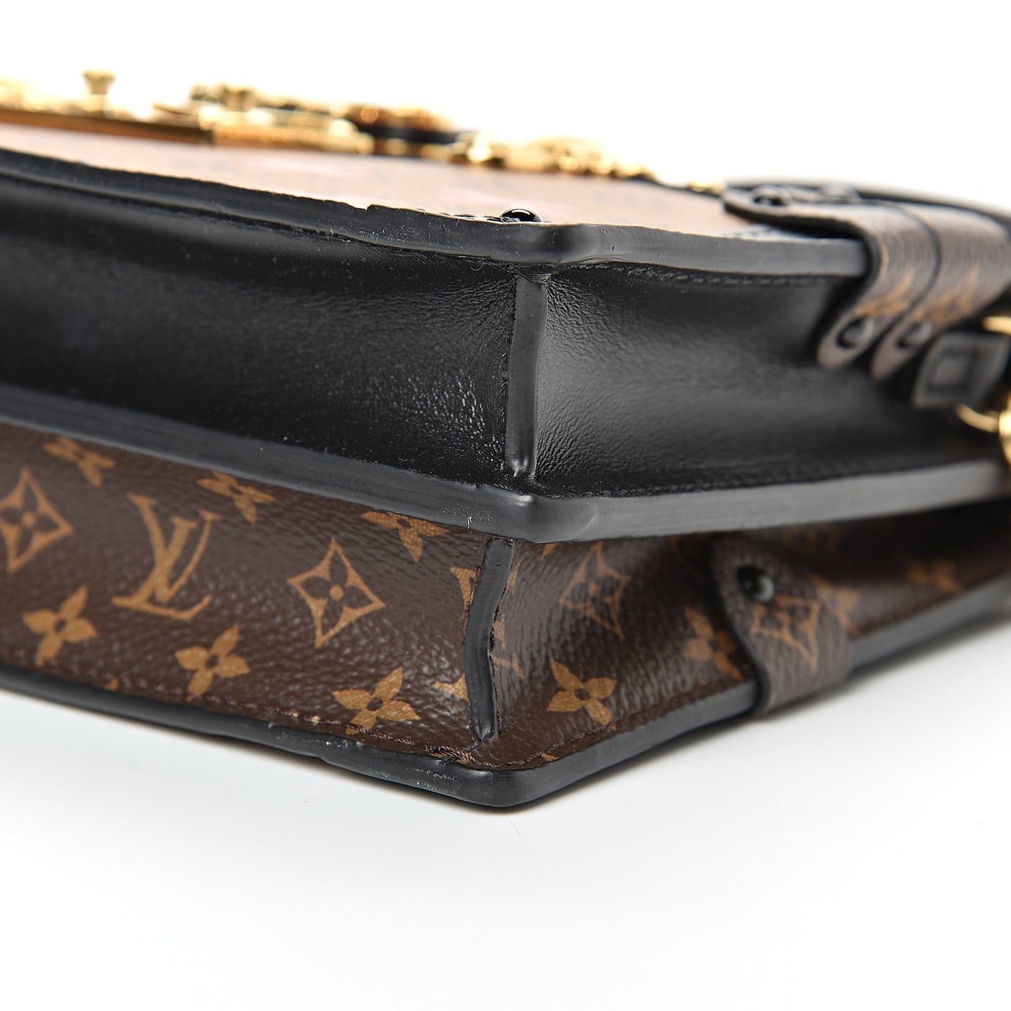 Reverse Monogram Trunk Clutch