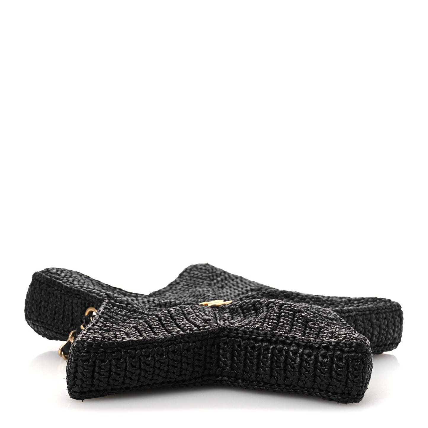 Raffia Star Coco Beach Bag Black