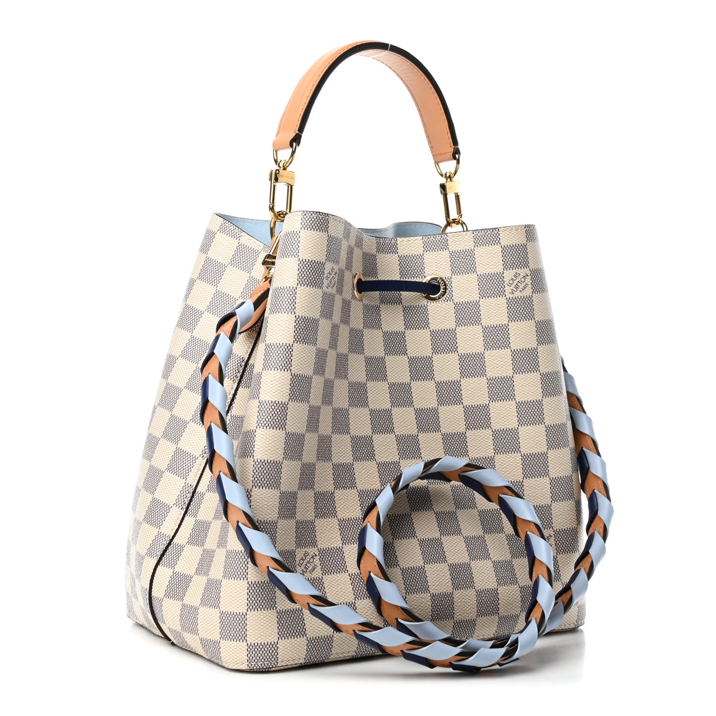 Damier Azur Braided Neonoe MM Blue