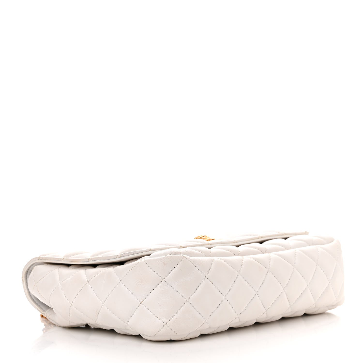 Versace Nappa Quilted La Medusa Chain Crossbody White 4 of 13