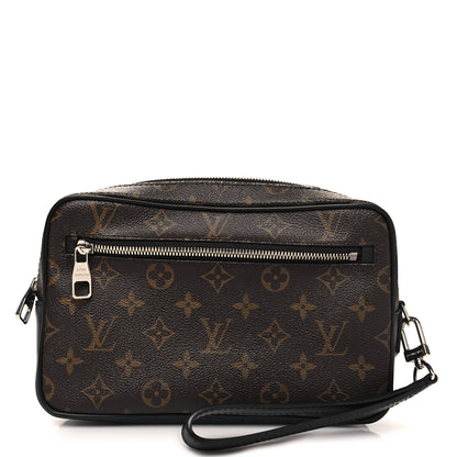Louis Vuitton Monogram Macassar Kasai Clutch Black 1 of 11
