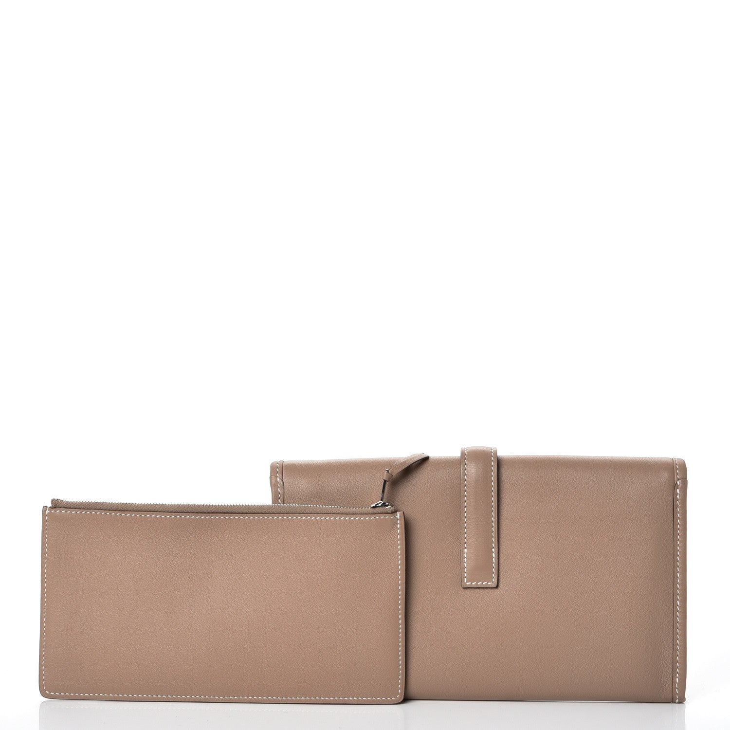 Hermes Swift Jige Duo Clutch Etoupe 6 of 11