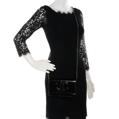 Chanel Patent Caviar Timeless CC Wallet on Chain WOC Black 2 of 9