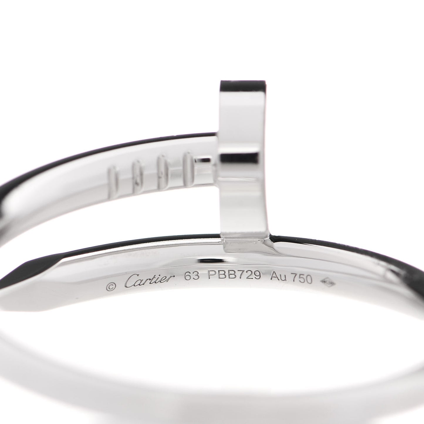 18K White Gold Juste Un Clou Ring 63 10.25