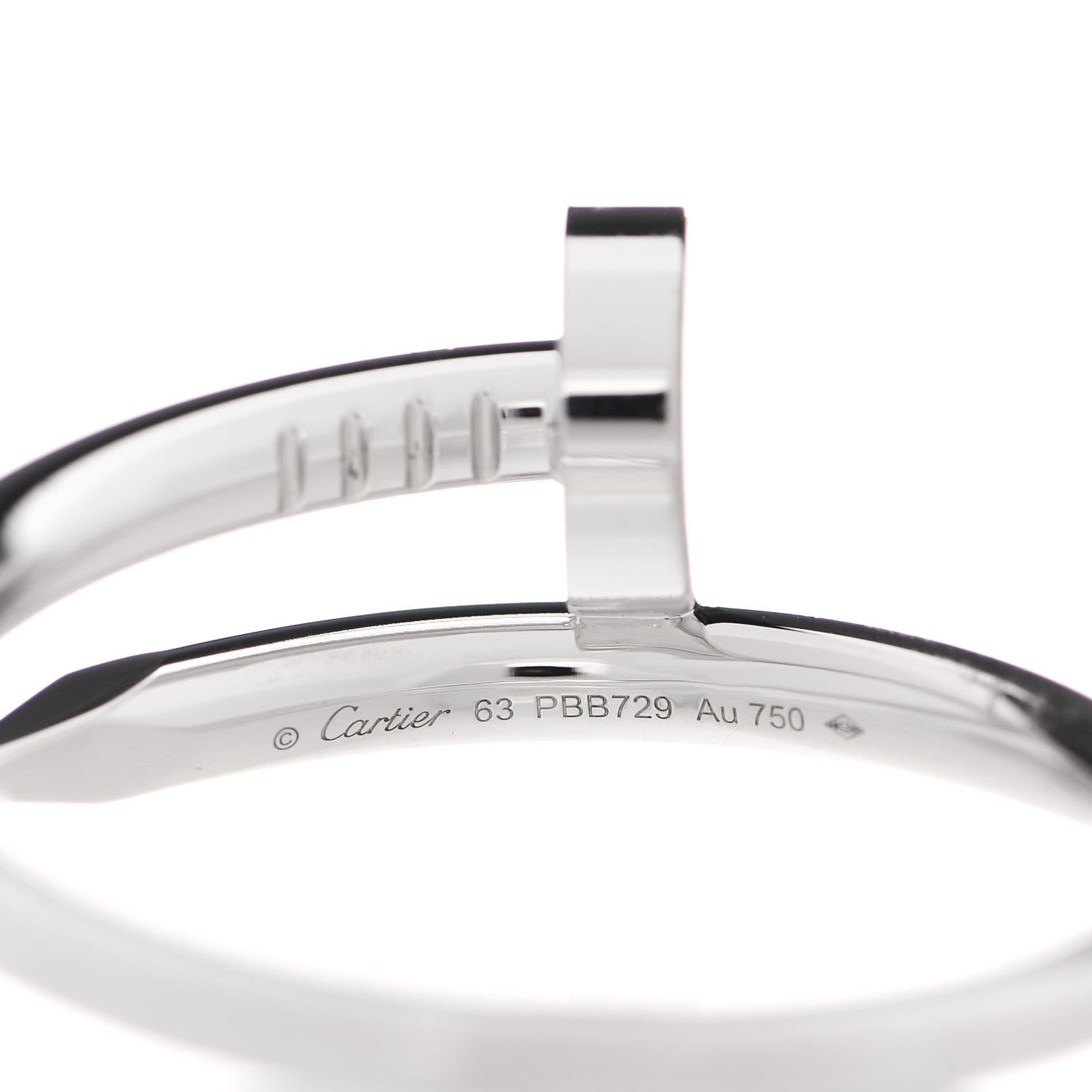 Cartier 18K White Gold Juste Un Clou Ring 63 10.25 4 of 6