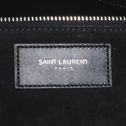 Saint Laurent Leather Studded Duffle 6 Black 6 of 7