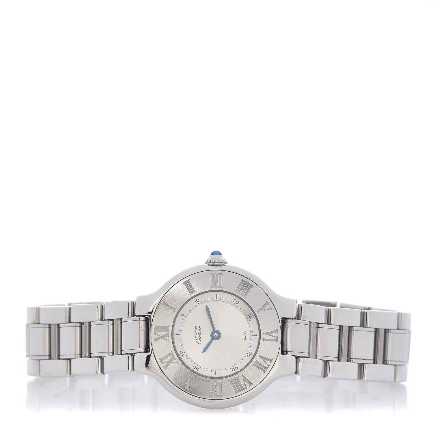 Cartier Stainless Steel 28mm Must De 21 Quartz Watch 3 of 5