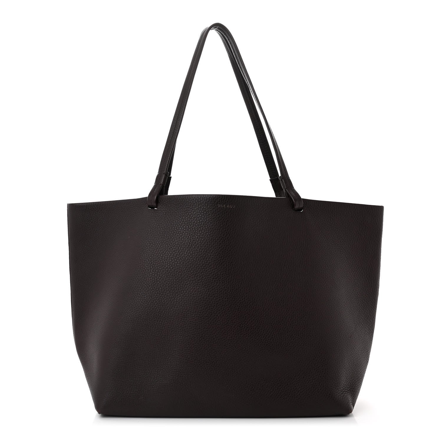 The Row Grained Calfskin Park Tote Three Eggplant 1 of 10