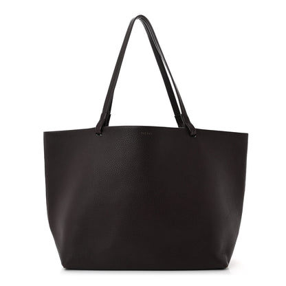 The Row Grained Calfskin Park Tote Three Eggplant 1 of 10