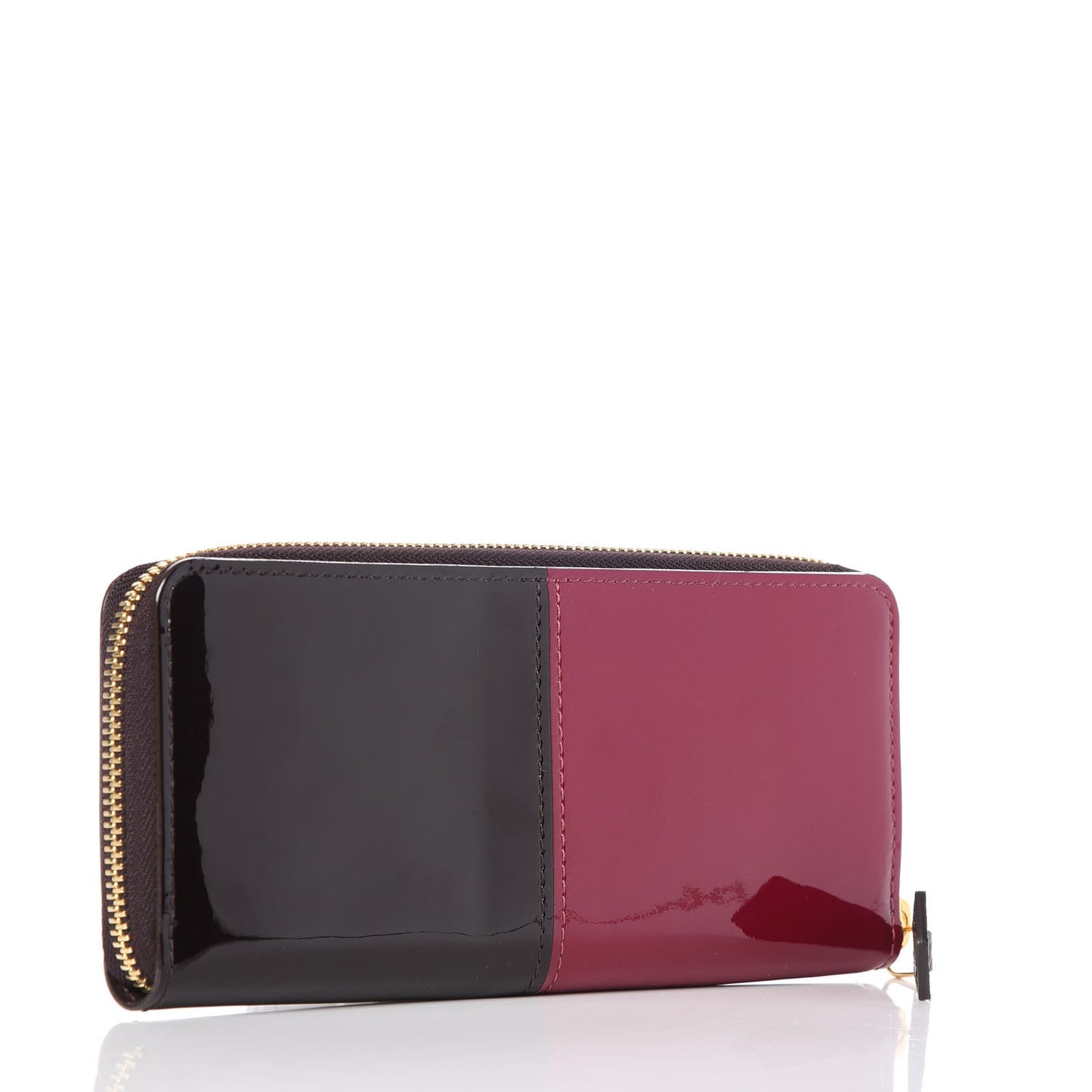 Patent Miroir Clemence Wallet Magenta Black