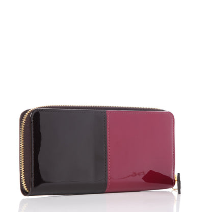 Louis Vuitton Patent Miroir Clemence Wallet Magenta Black 3 of 7
