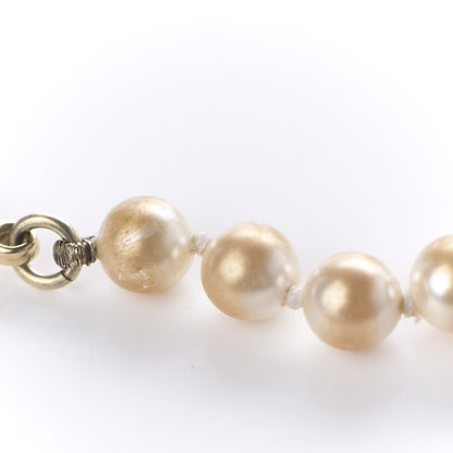 Chanel Crystal Pearl CC Bracelet Gold 6 of 7