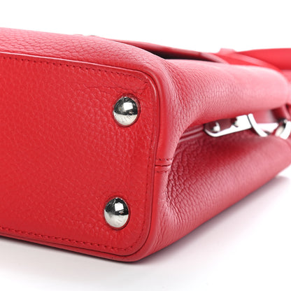 Louis Vuitton Taurillon Capucines BB Rubis 8 of 9