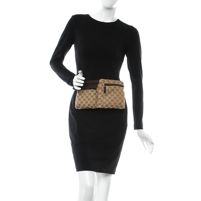 Gucci Monogram Web Belt Bag Dark Brown 2 of 9