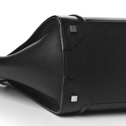 Celine Drummed Calfskin Mini Luggage Black 7 of 11