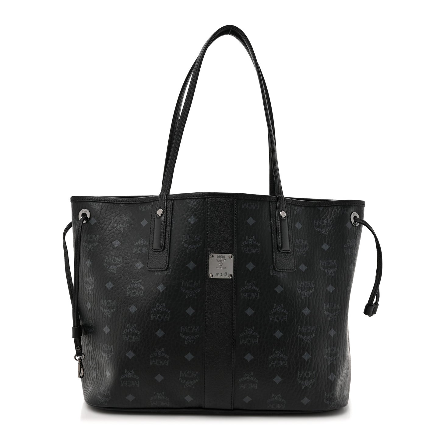 Visetos Medium Liz Reversible Shopper Tote Black