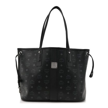 MCM Visetos Medium Liz Reversible Shopper Tote Black 1 of 18