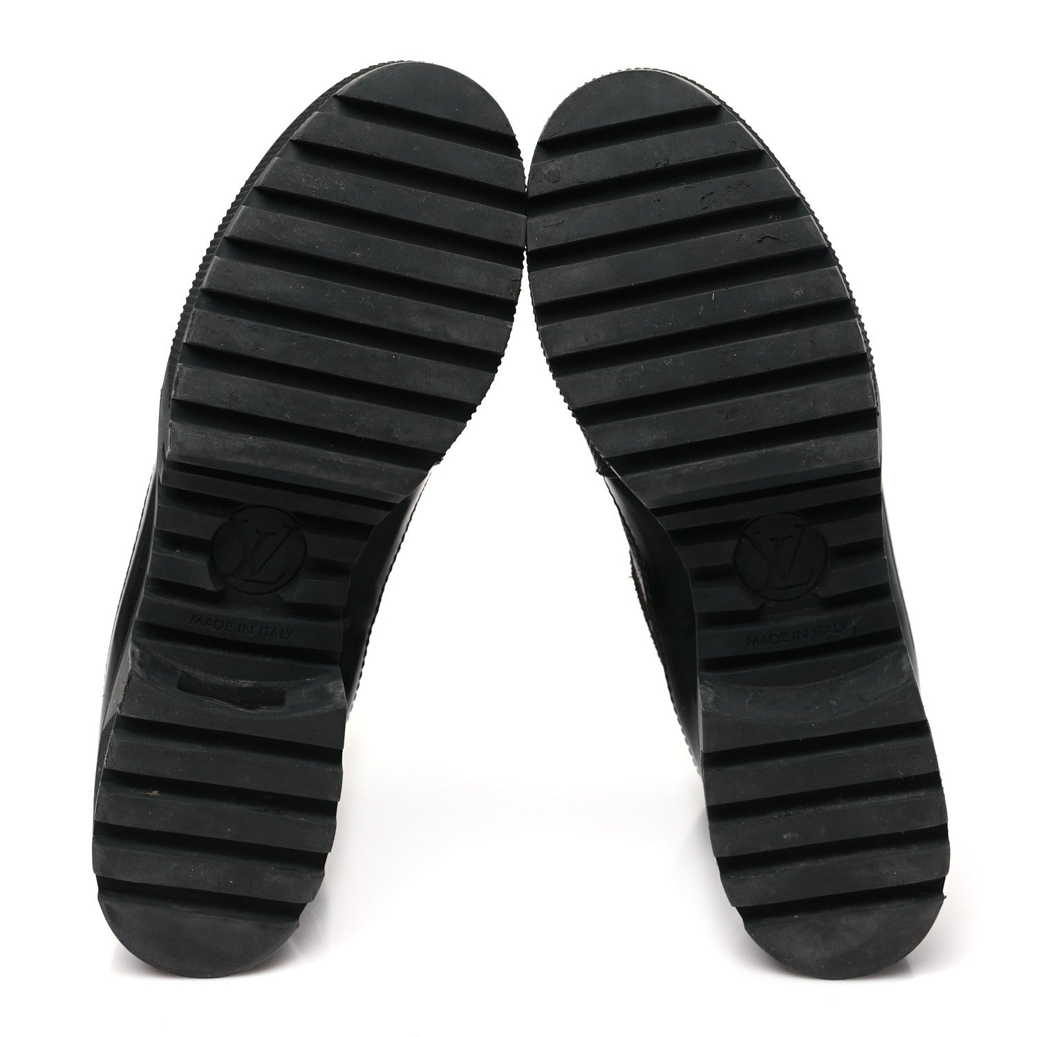 Louis Vuitton Suede Calfskin Monogram World Tour Platform Desert Boots 38 Black 6 of 8