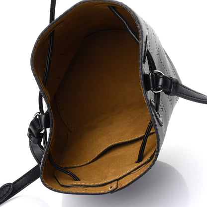 Stella McCartney Perforated Eco Alter Nappa Mini Bucket Bag Black 4 of 4