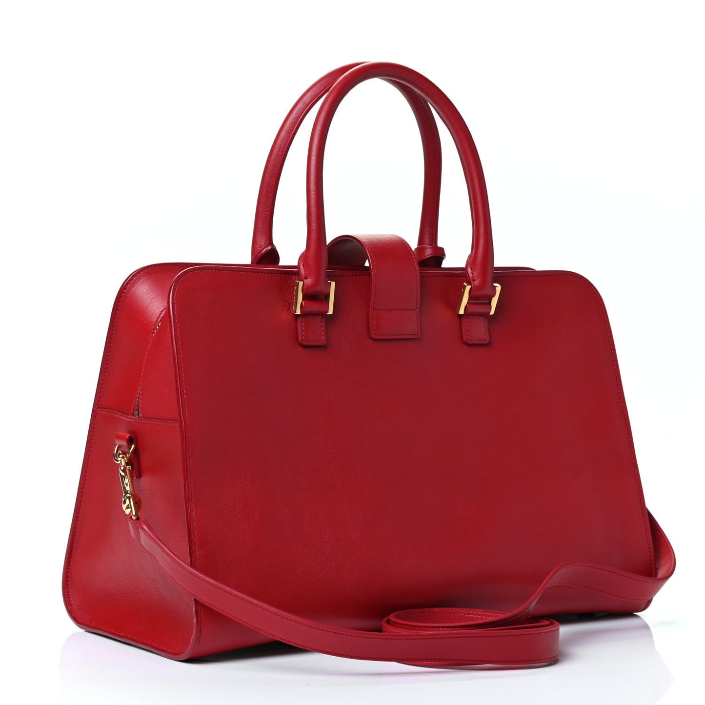 Smooth Calfskin Medium Monogram Cabas Red