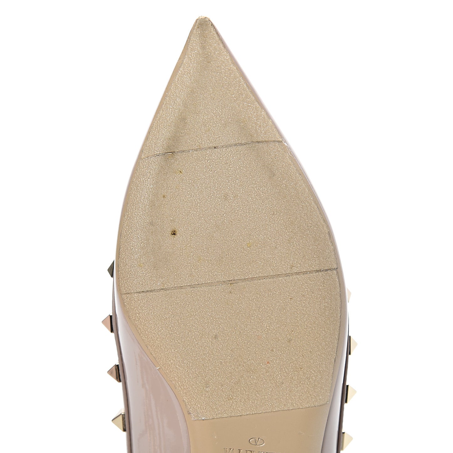 Patent Rockstud Cage Ballerina Flats 39 Poudre