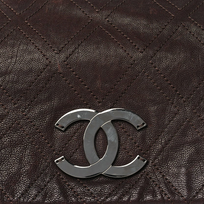 Chanel Calfskin Diamond Stitch Accordion Flap Brown 8 of 12