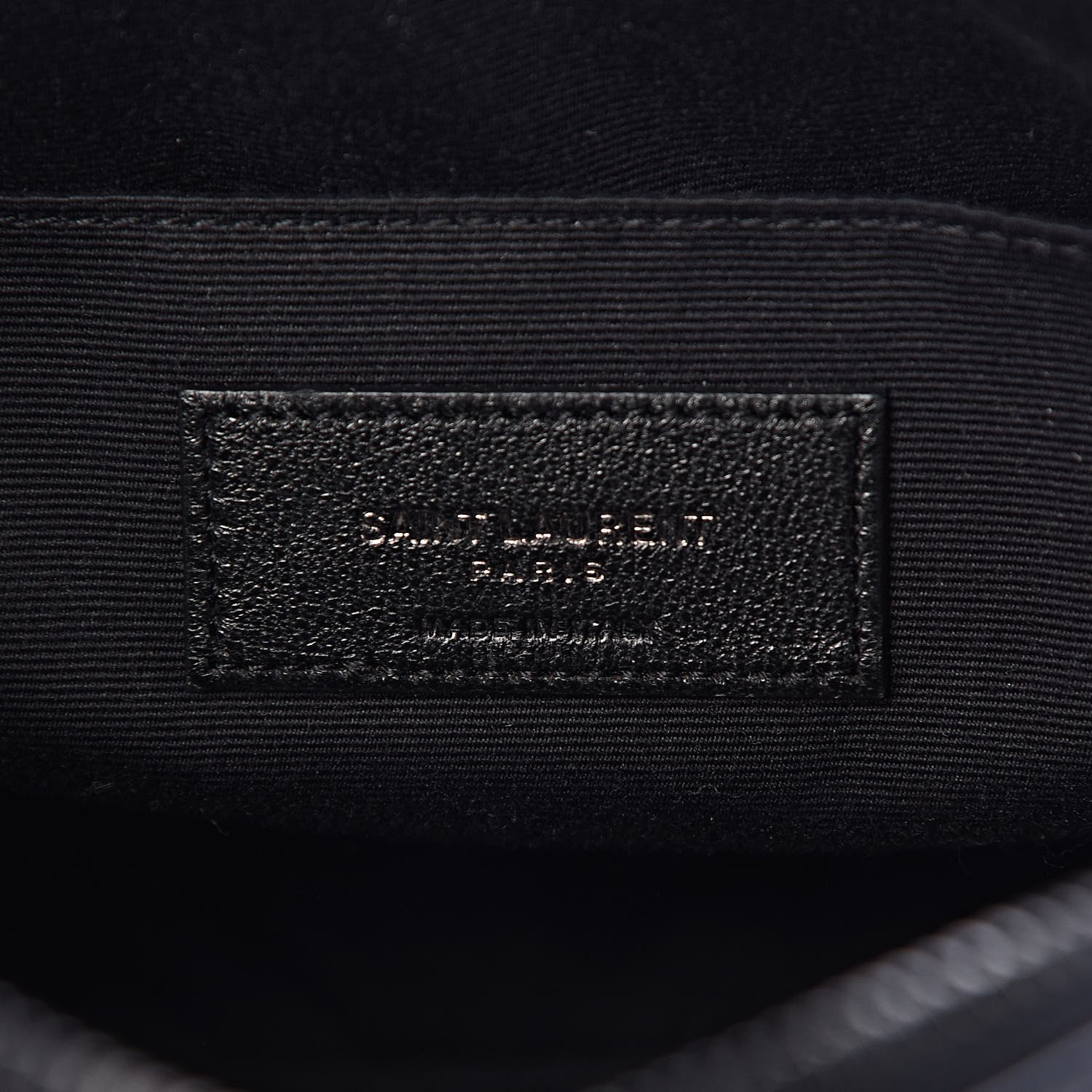 Saint Laurent Calfskin Matelasse Monogram Lou Camera Bag Black 6 of 10