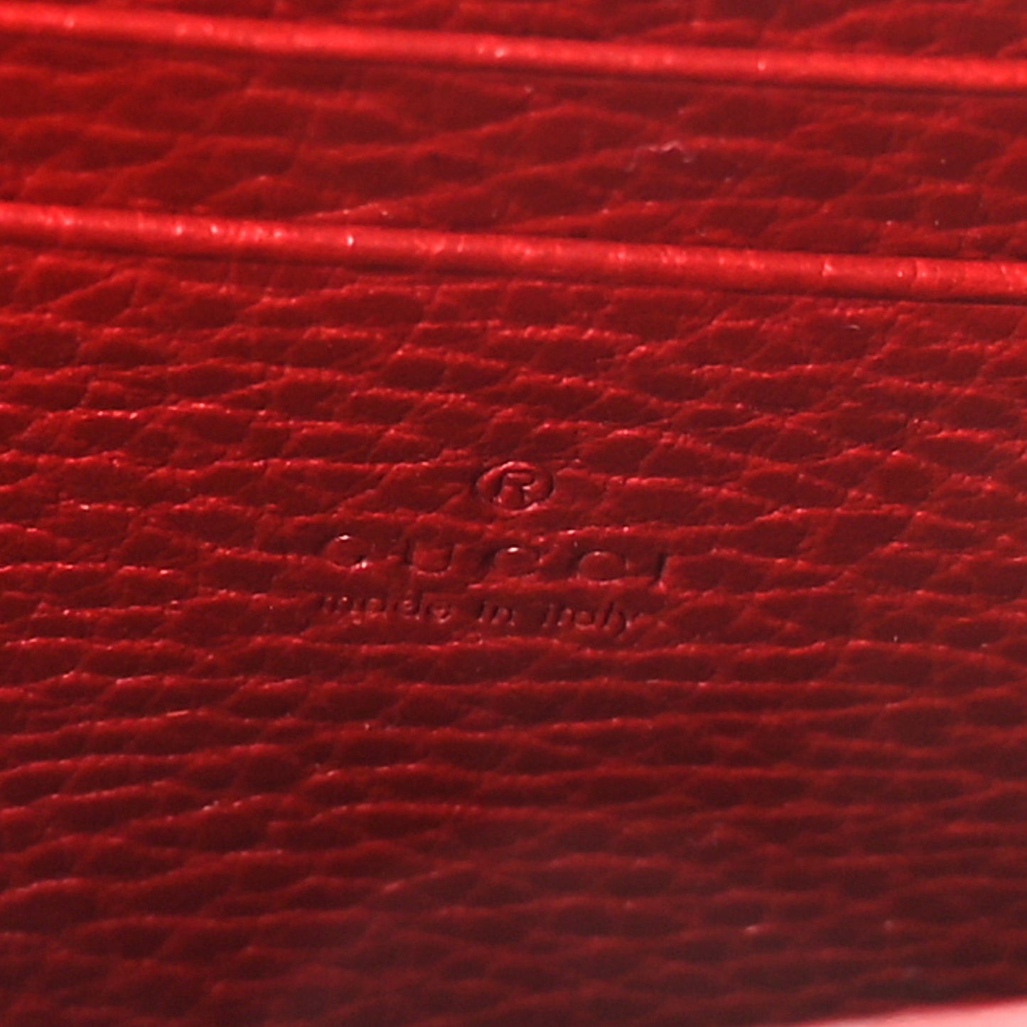 Calfskin Mini Dionysus Chain Wallet Hibiscus Red