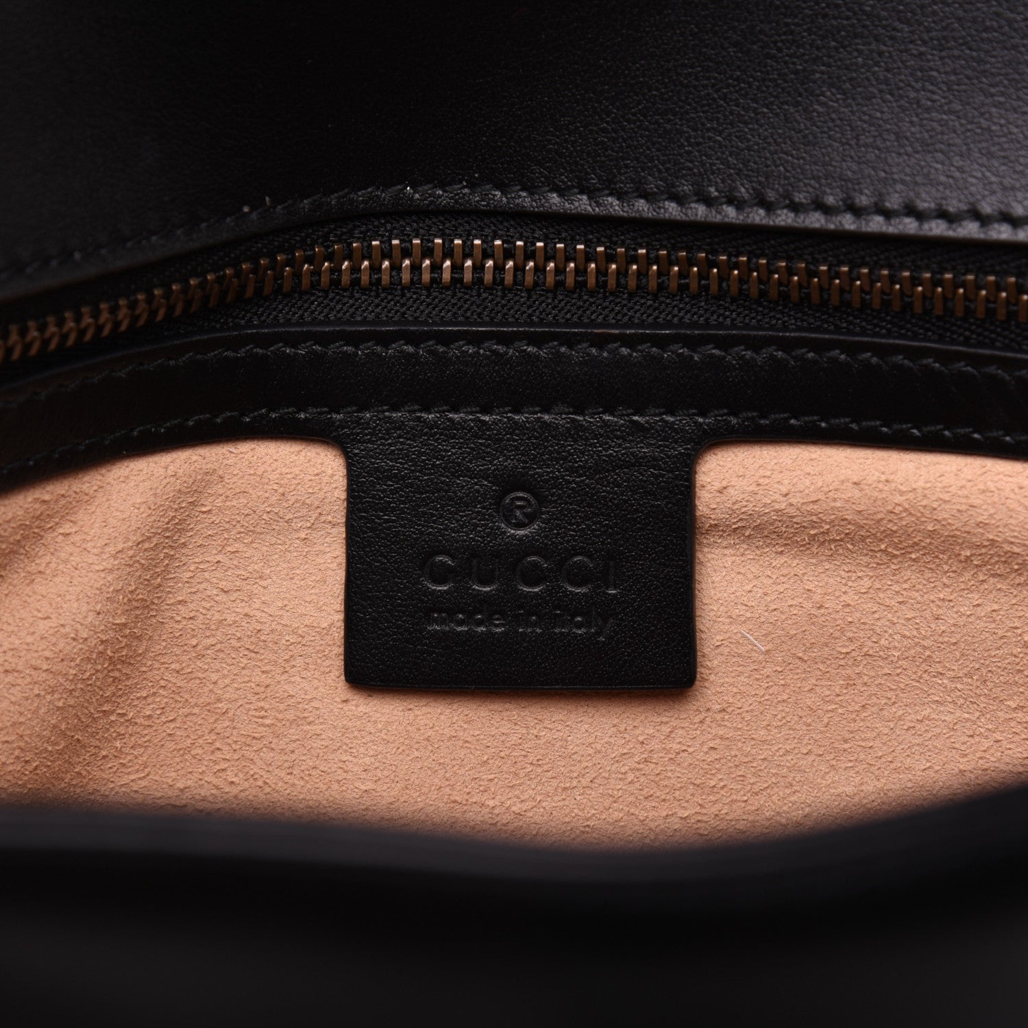 Gucci Calfskin Matelasse Small GG Marmont Shoulder Bag Black 8 of 19