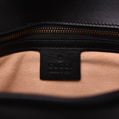Gucci Calfskin Matelasse Small GG Marmont Shoulder Bag Black 8 of 19