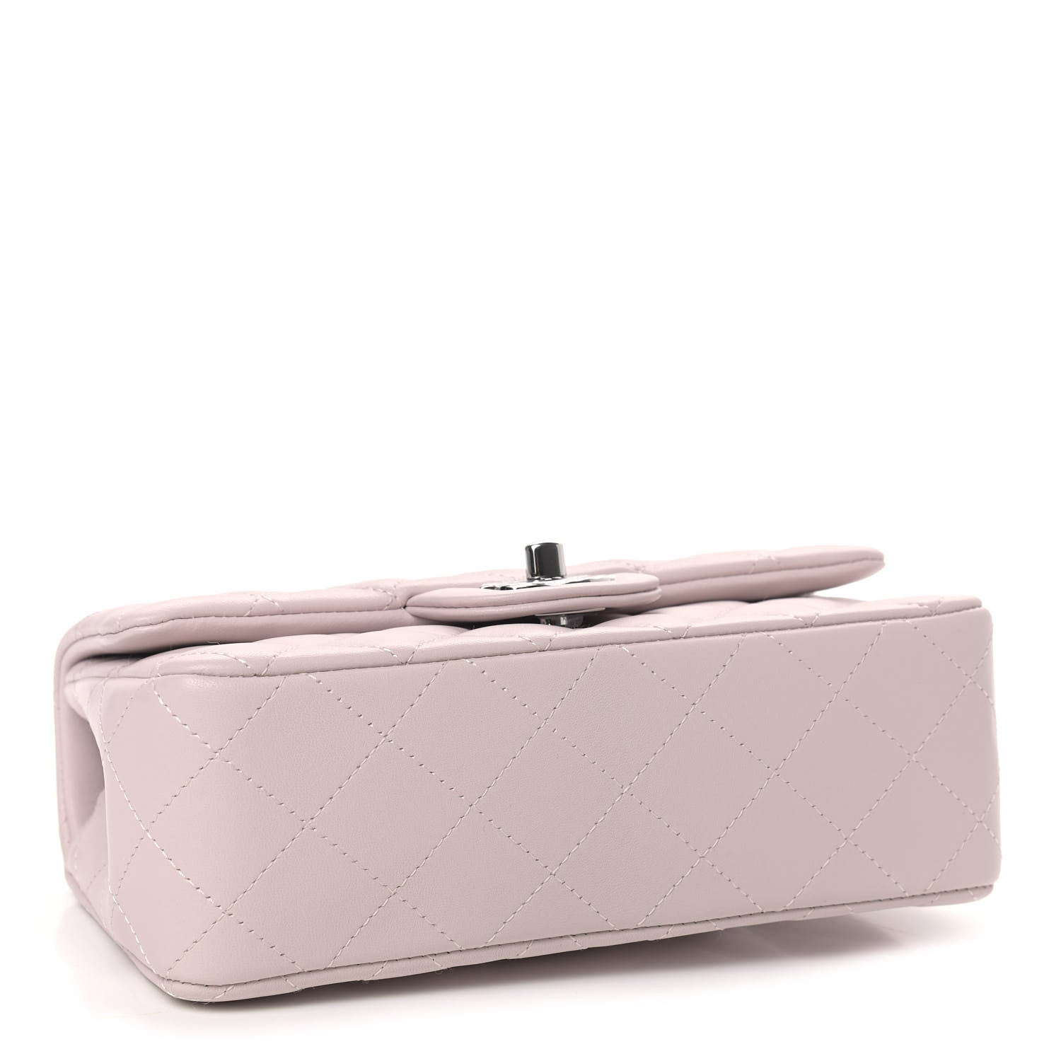 Chanel Lambskin Quilted Mini Rectangular Flap Light Purple 4 of 9