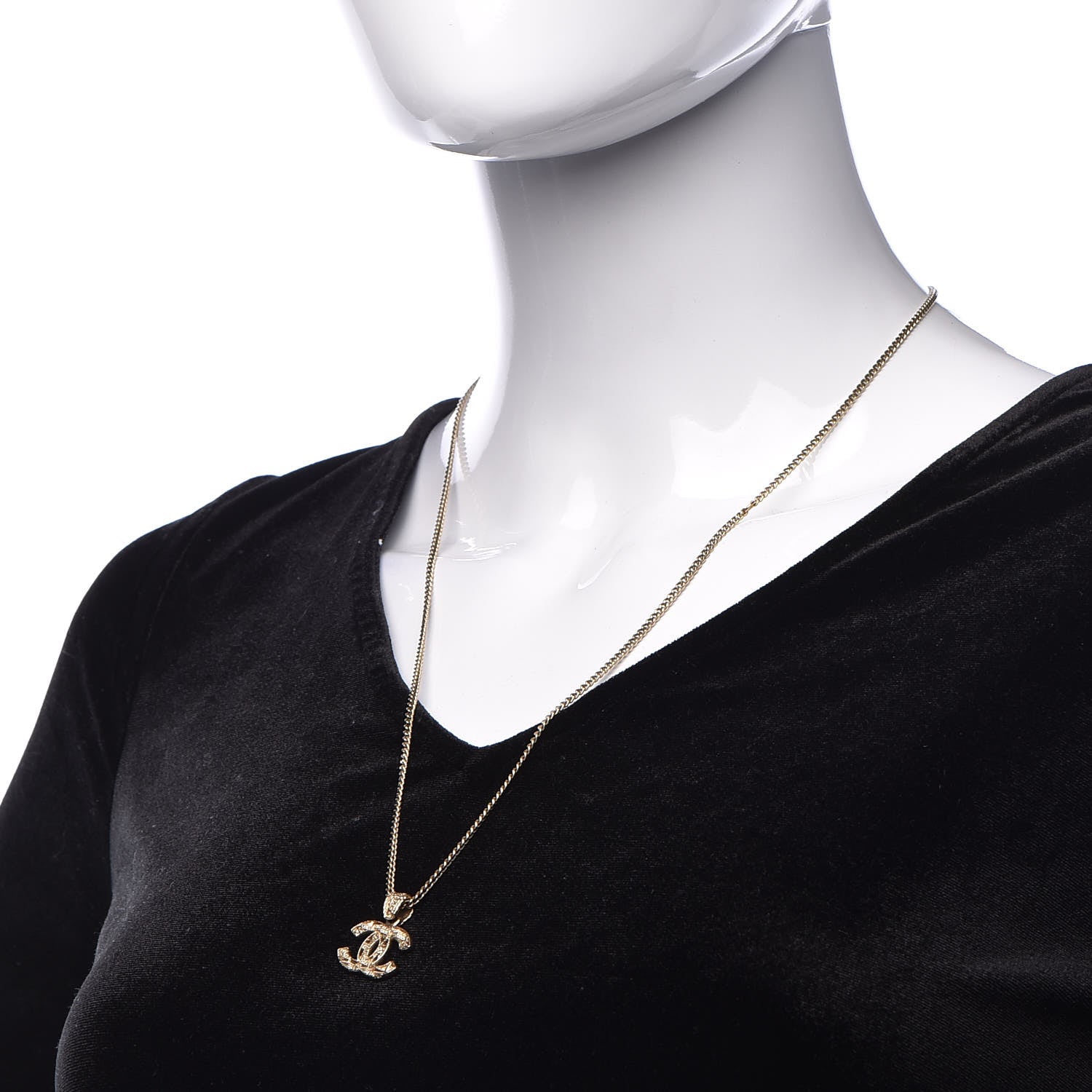 Chanel CC Necklace Gold 2 of 5