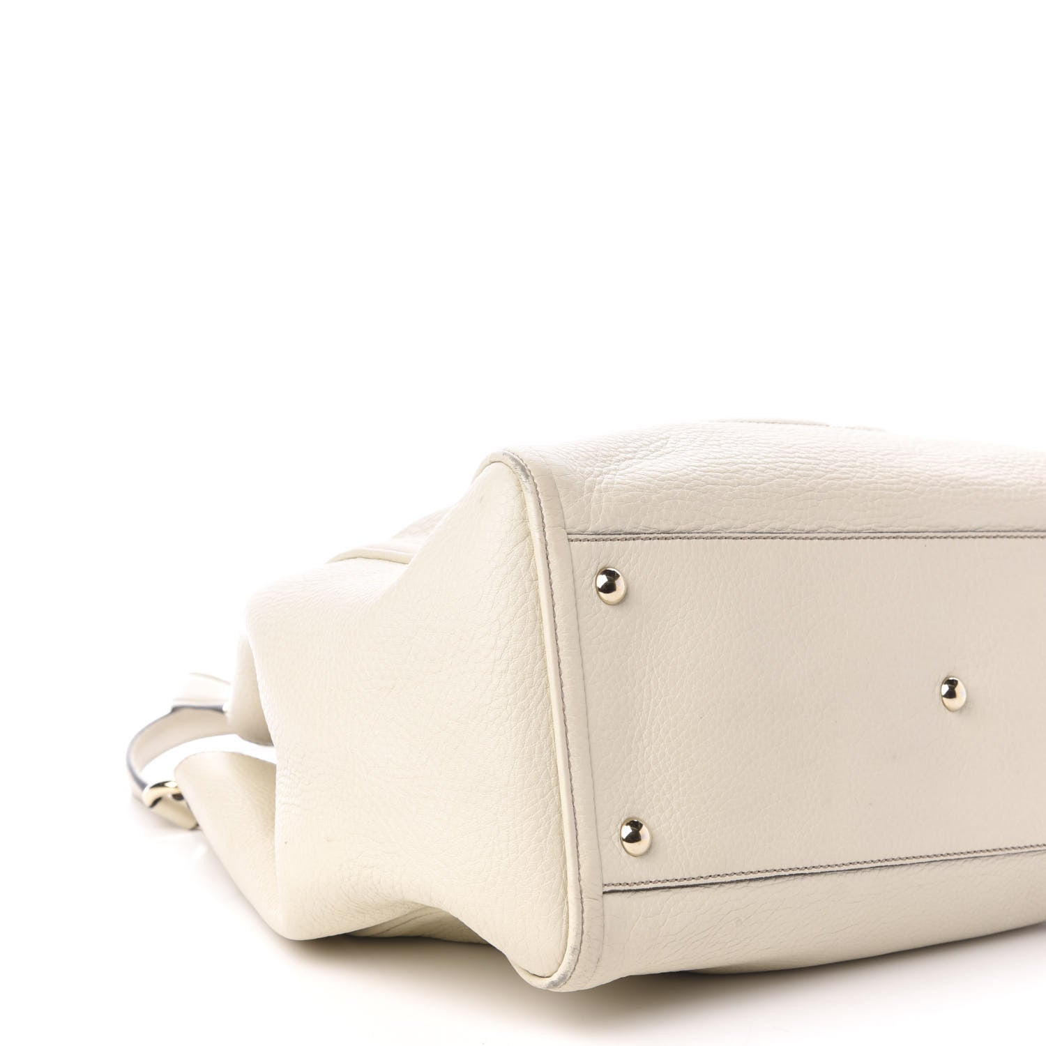 Gucci Pebbled Calfskin Medium Soho Shoulder Bag Off White 9 of 12