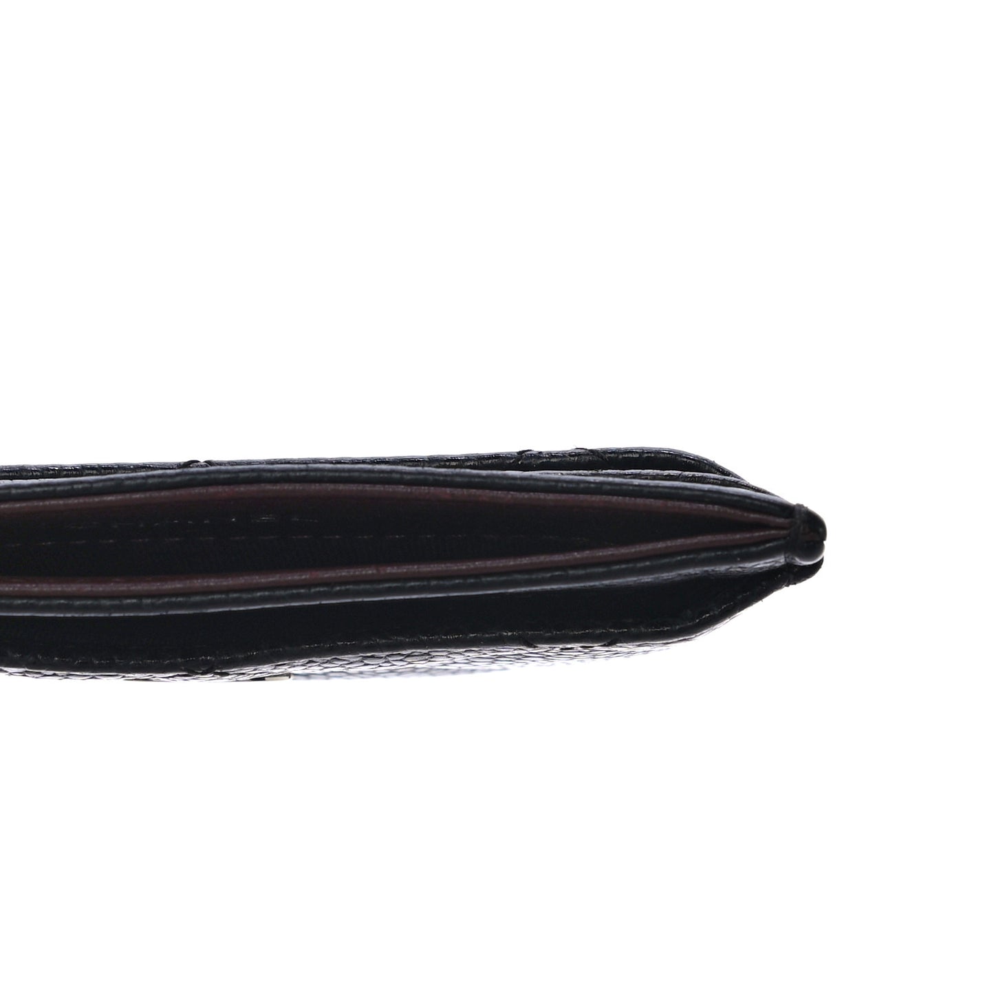 Caviar Quilted Card Holder Black