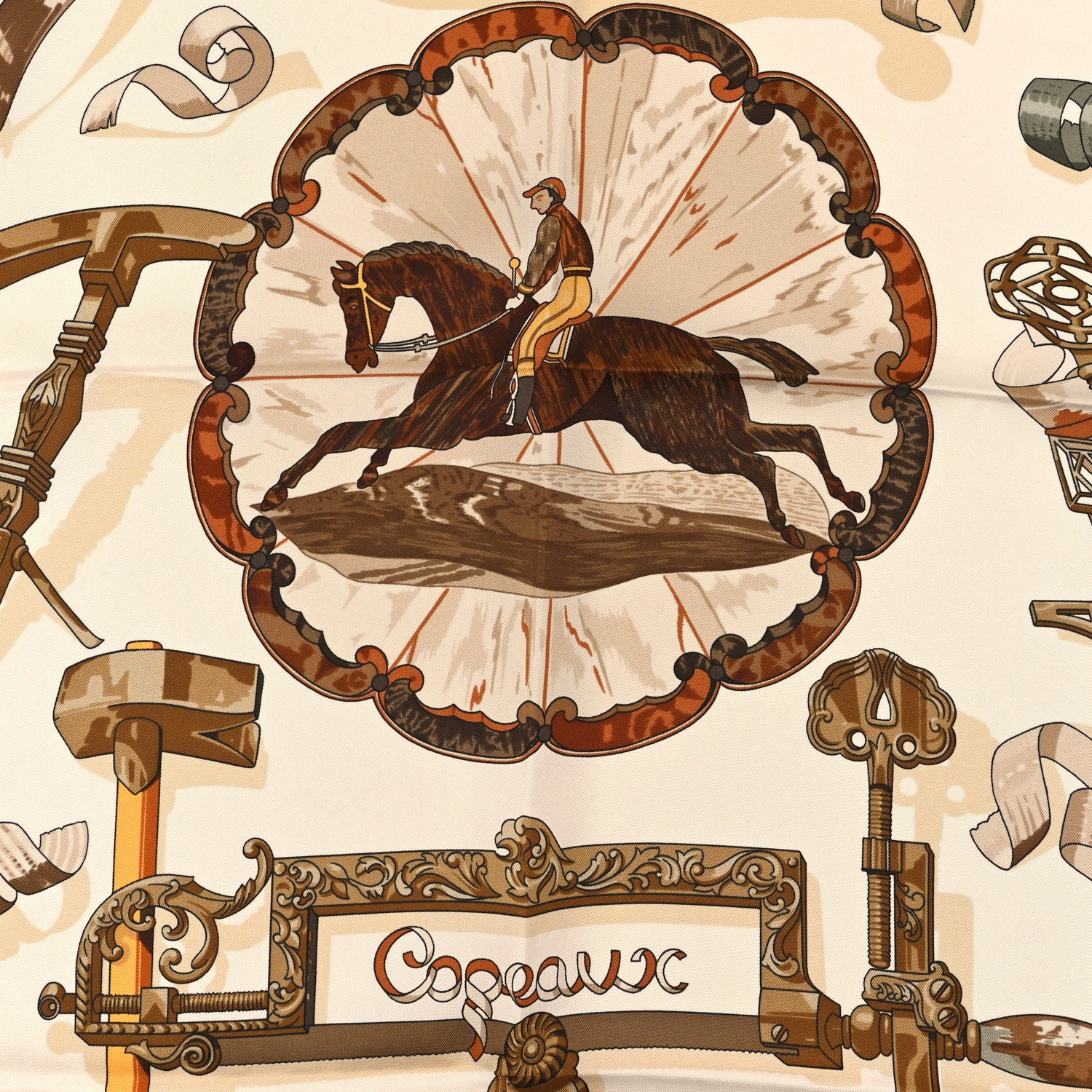Hermes Silk Copeaux Scarf 90 2 of 5