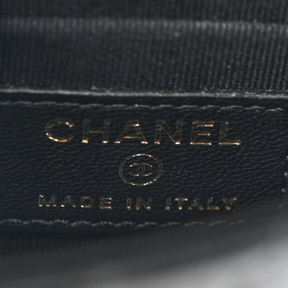 Chanel Lambskin Quilted Mini Trendy CC Clutch With Chain Black 7 of 13