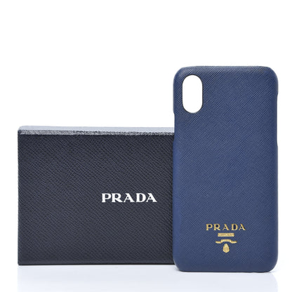 Prada Saffiano Metal iPhone X Case Bleuette 8 of 8